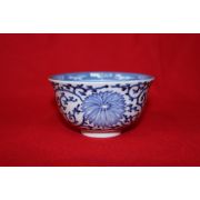 100년이상된 고이마리 청화백자화문 자완