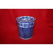 고이마리 청화백자 산수화문 수통