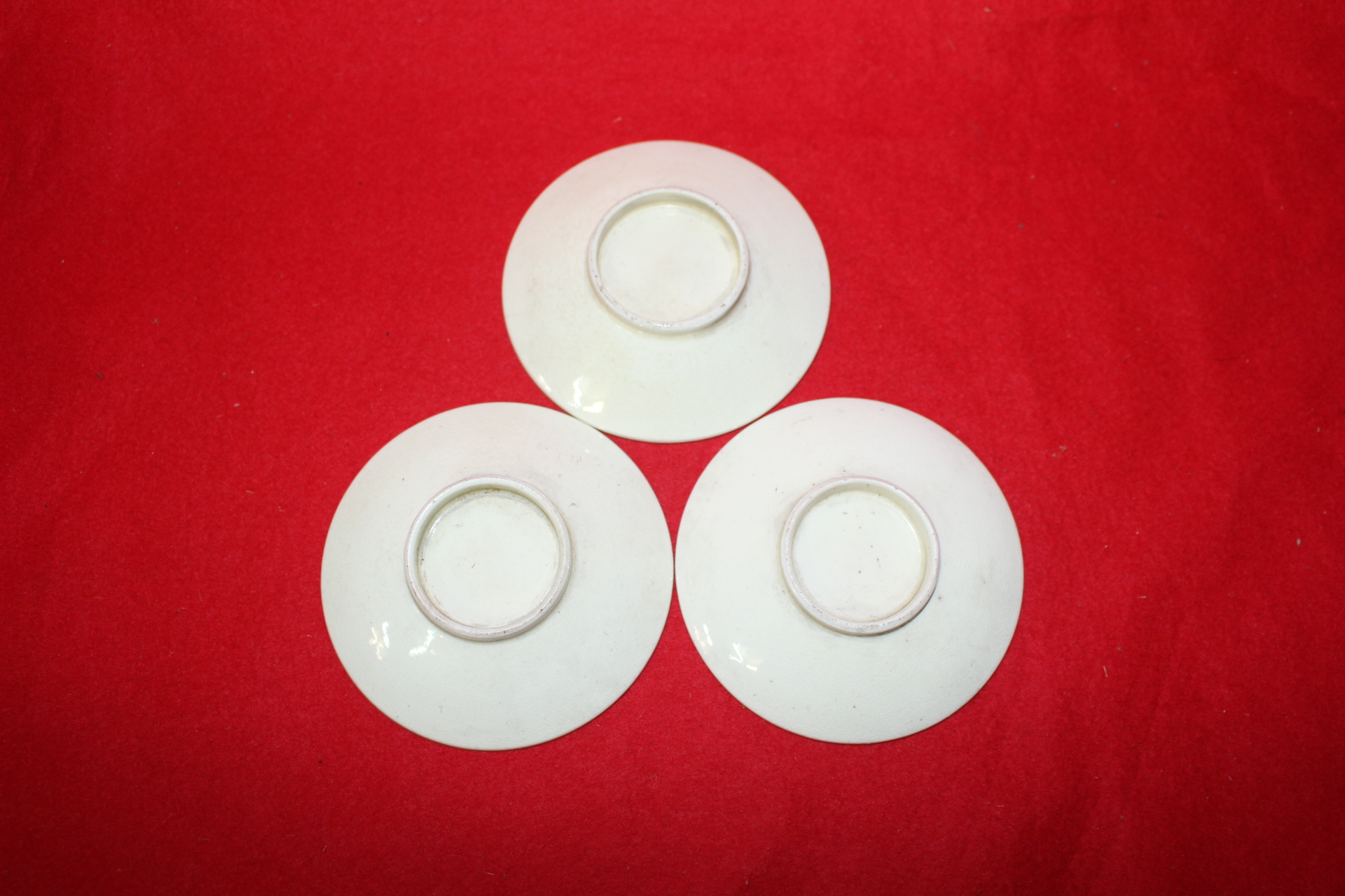 분청자 잔받침완 3점