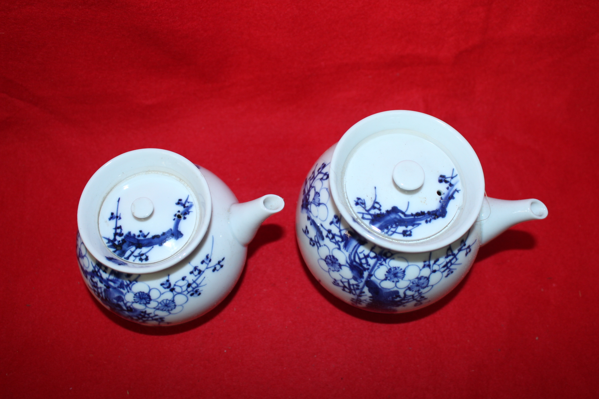 명품-이마리 청화백자화문 잔4점,다관2점,합1점,대완2점,소완1점셋트