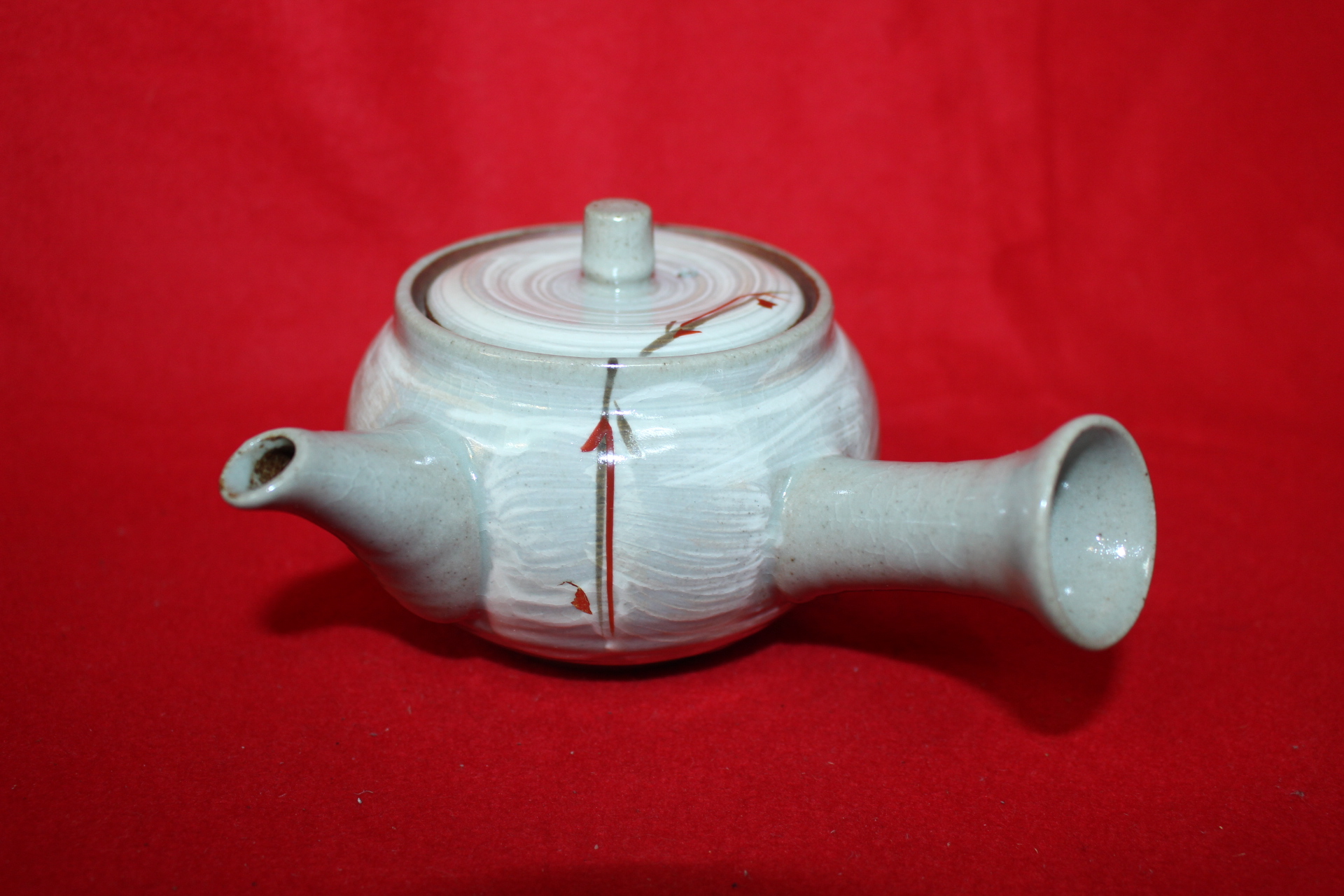 분청사기 귀얄문진사금채 5인다관셋트