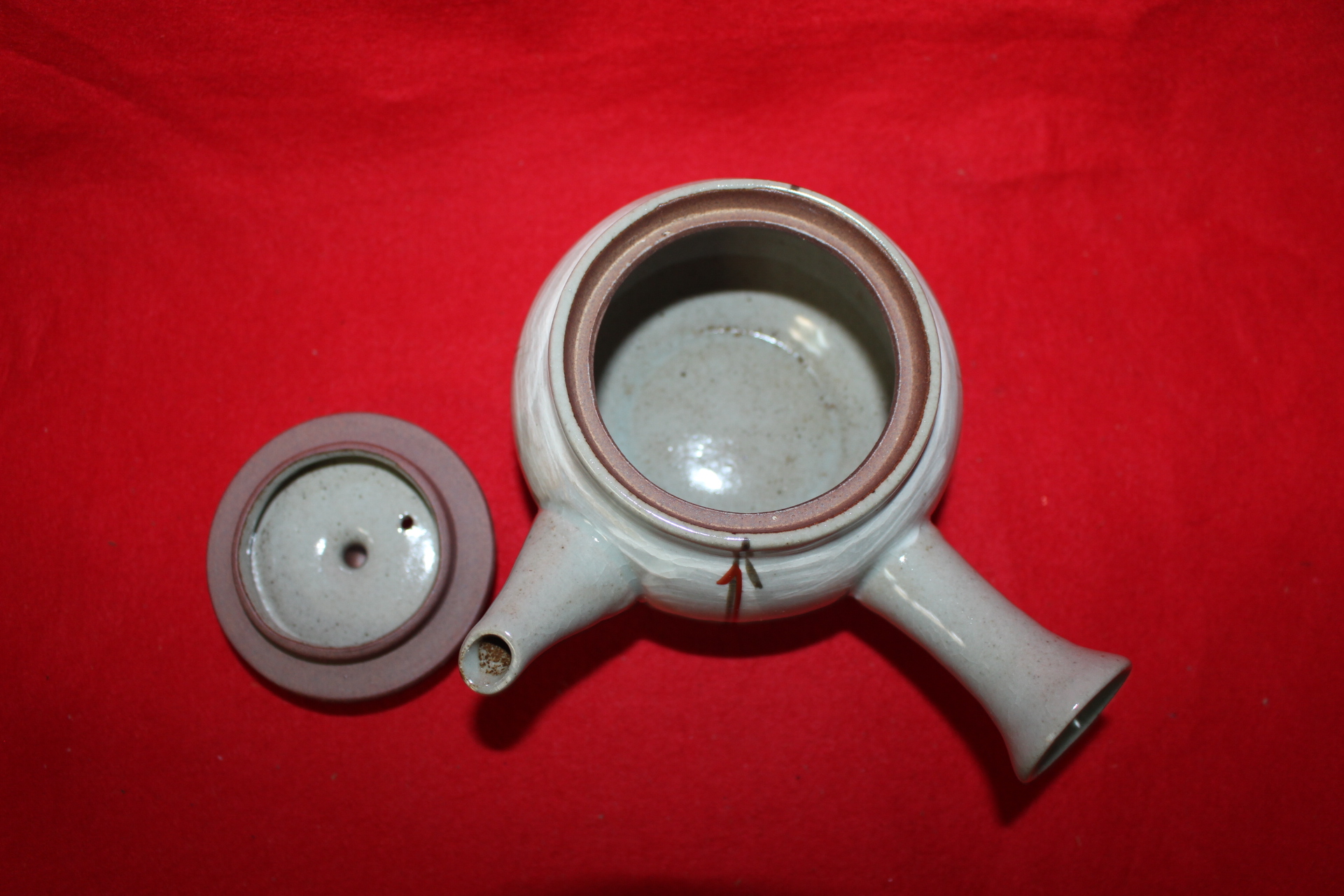 분청사기 귀얄문진사금채 5인다관셋트