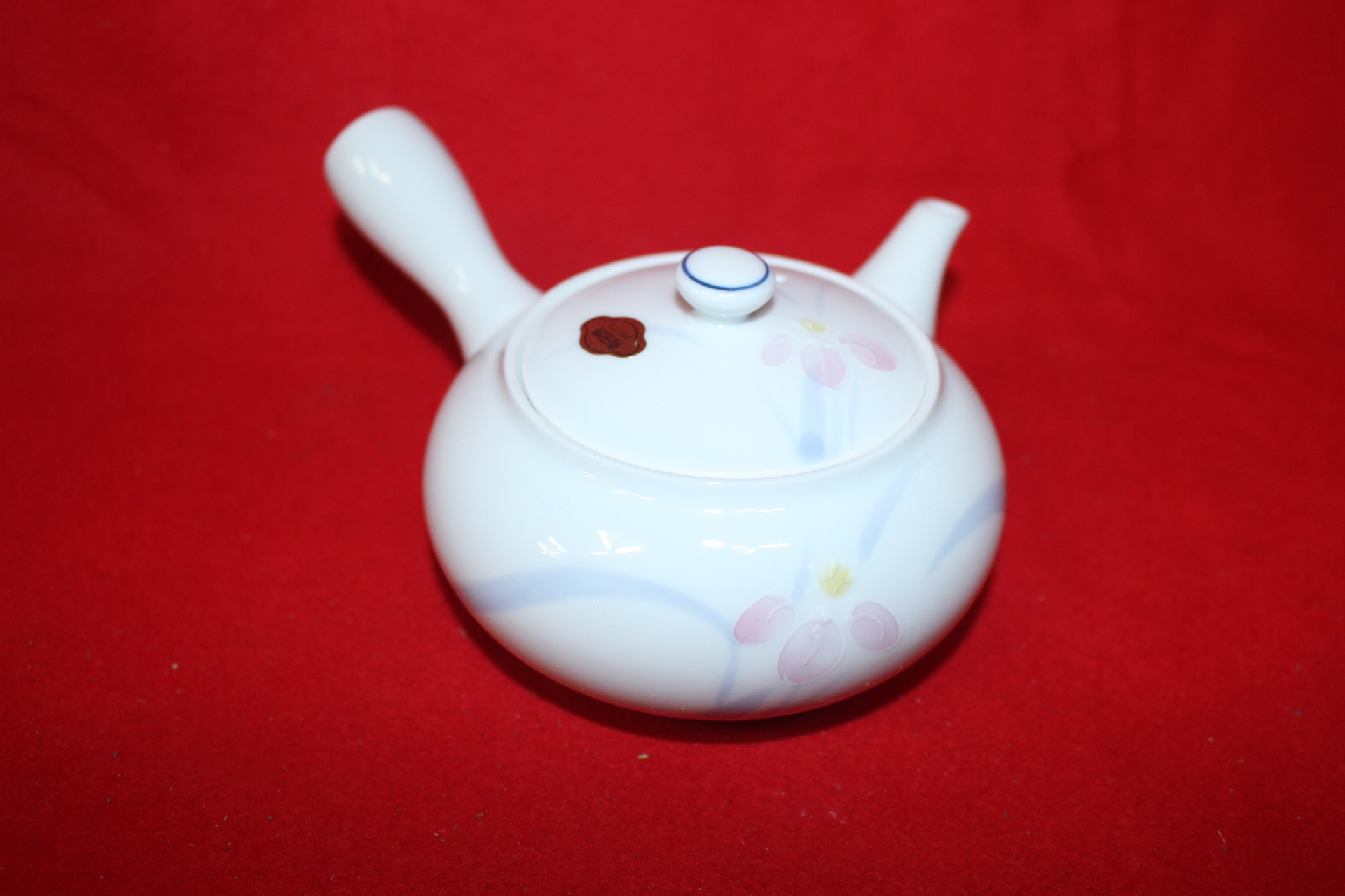 조선도공의 후예 아리따 청화백자 진사화문 5인 다관셋트