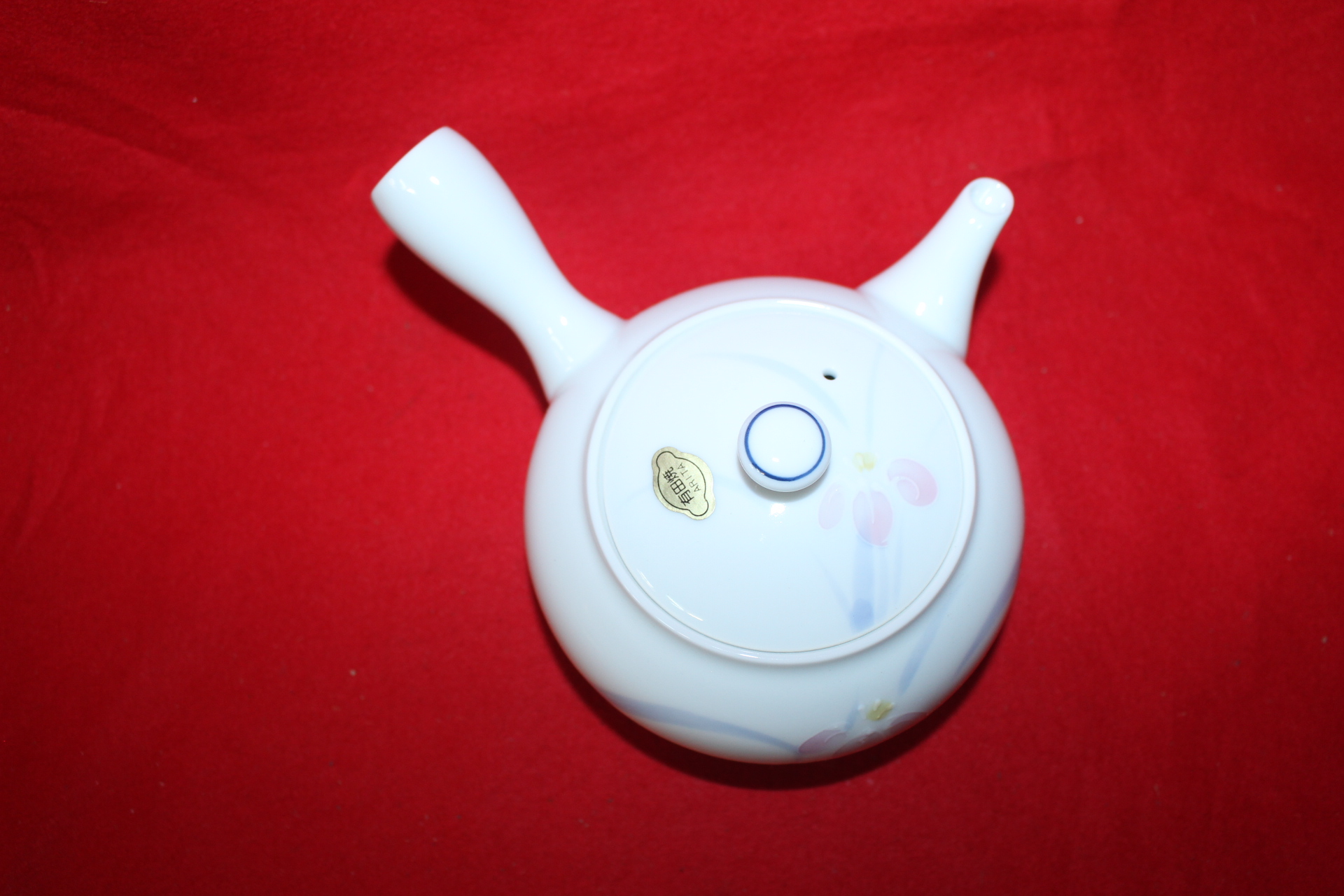 조선도공의 후예 아리따 청화백자 진사화문 5인 다관셋트