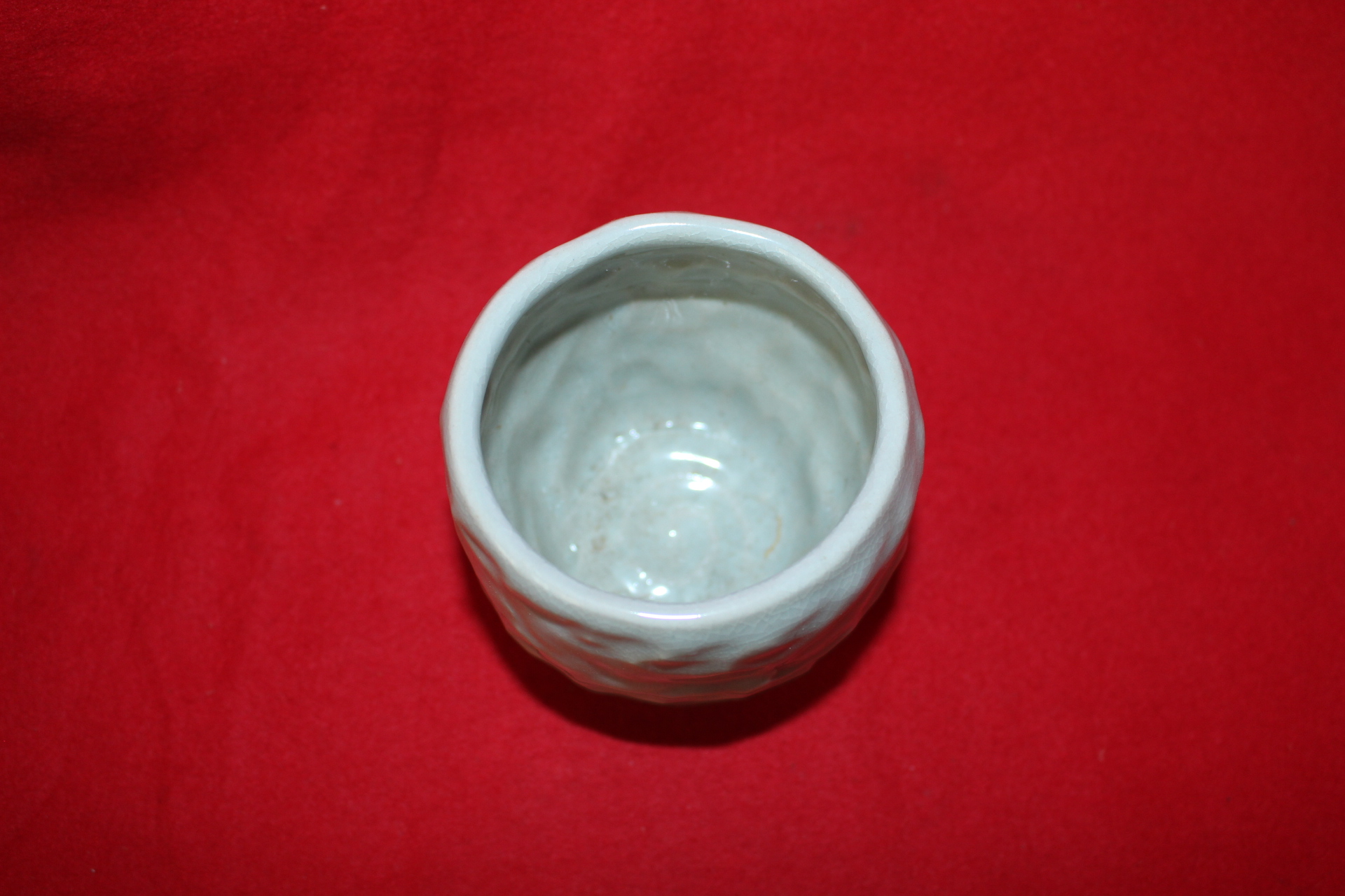 28-청자 주름문 통잔