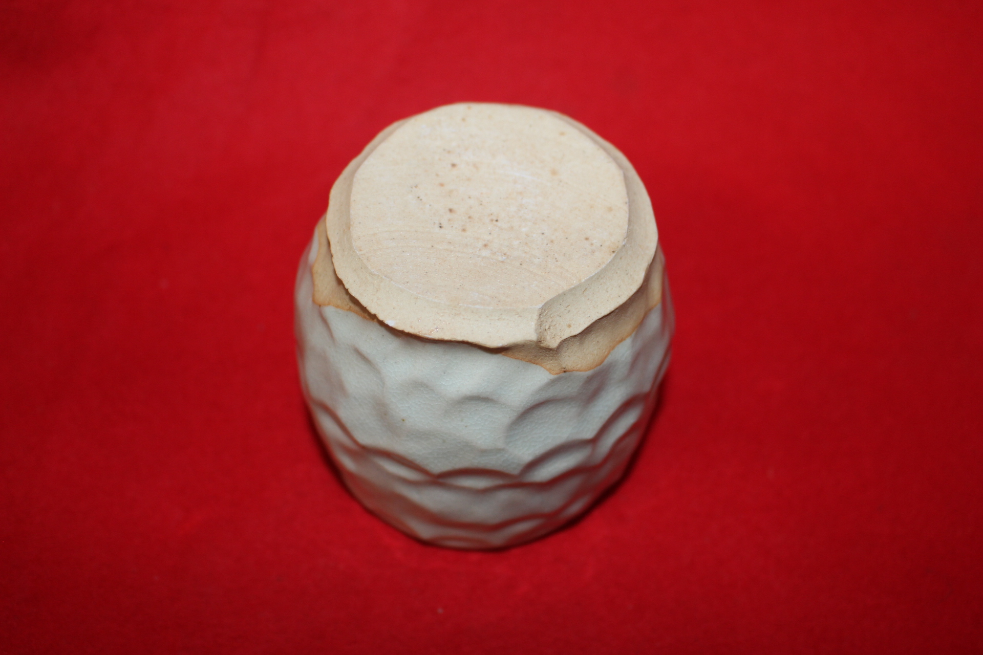 28-청자 주름문 통잔