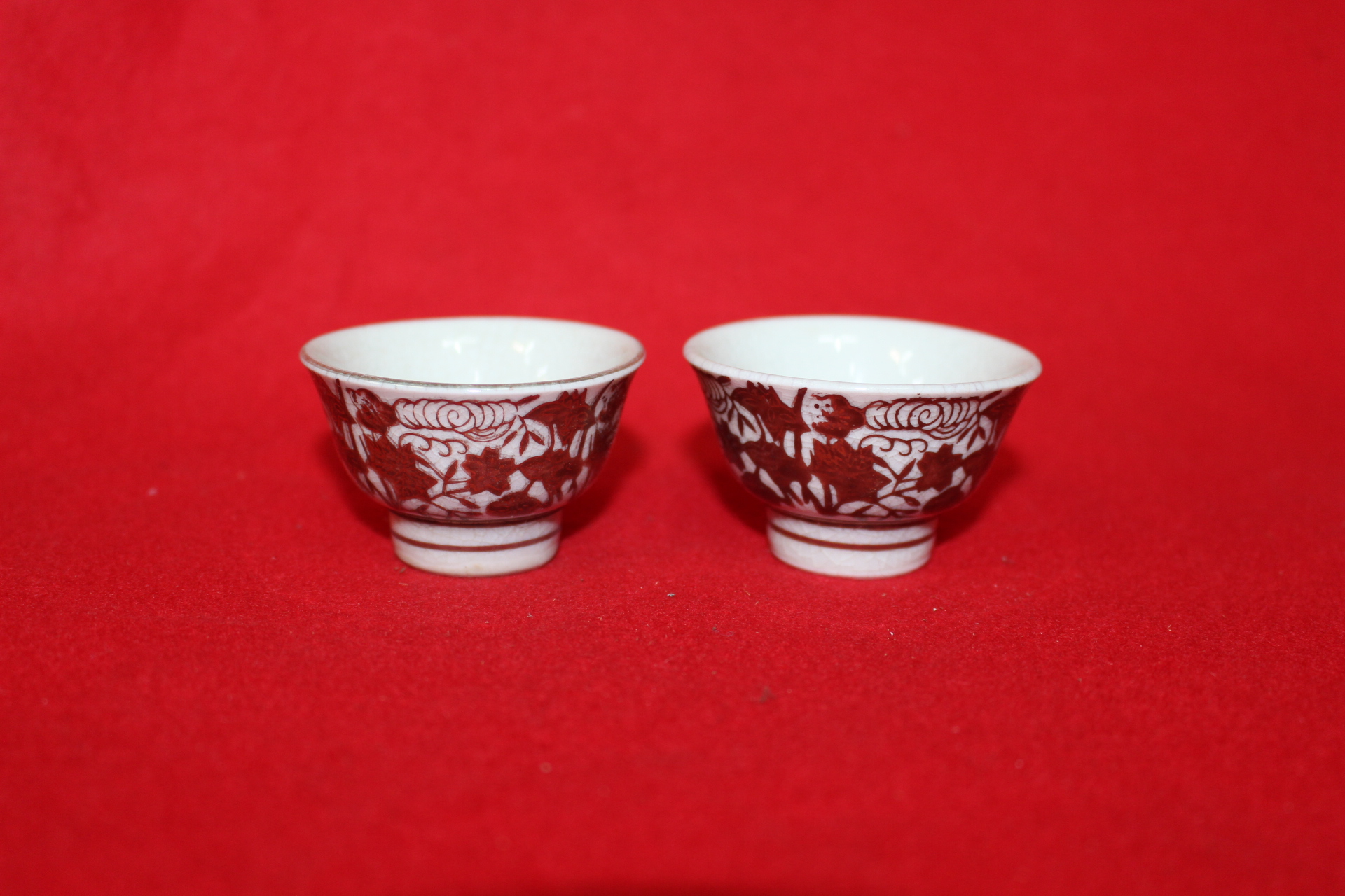 29-구다니 진사금채화문잔 2점