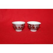 29-구다니 진사금채화문잔 2점