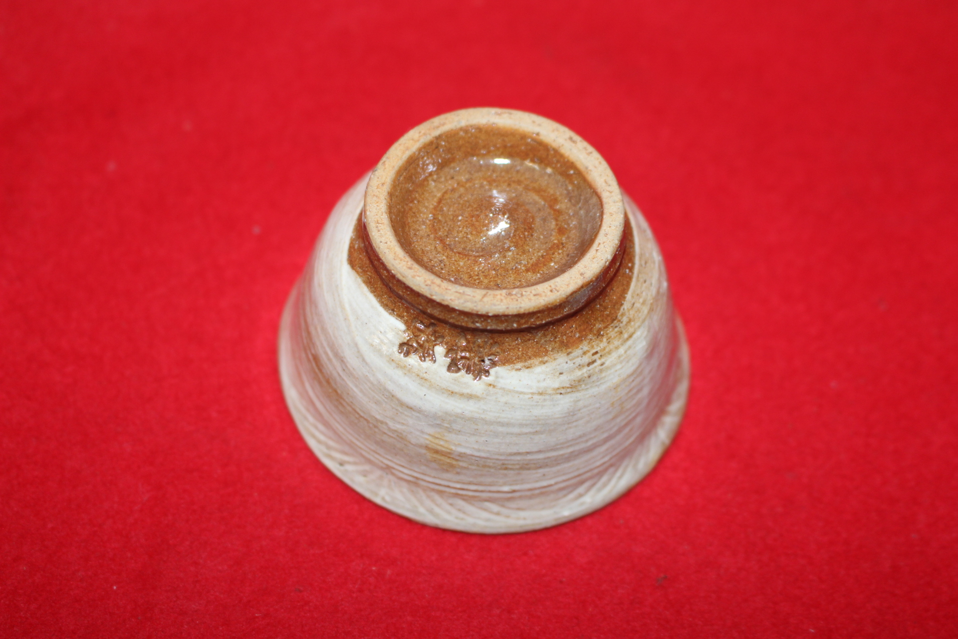 34-분청사기 국화인화문잔