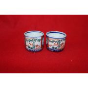 58-연대가좋은 청화백자화문잔 2점