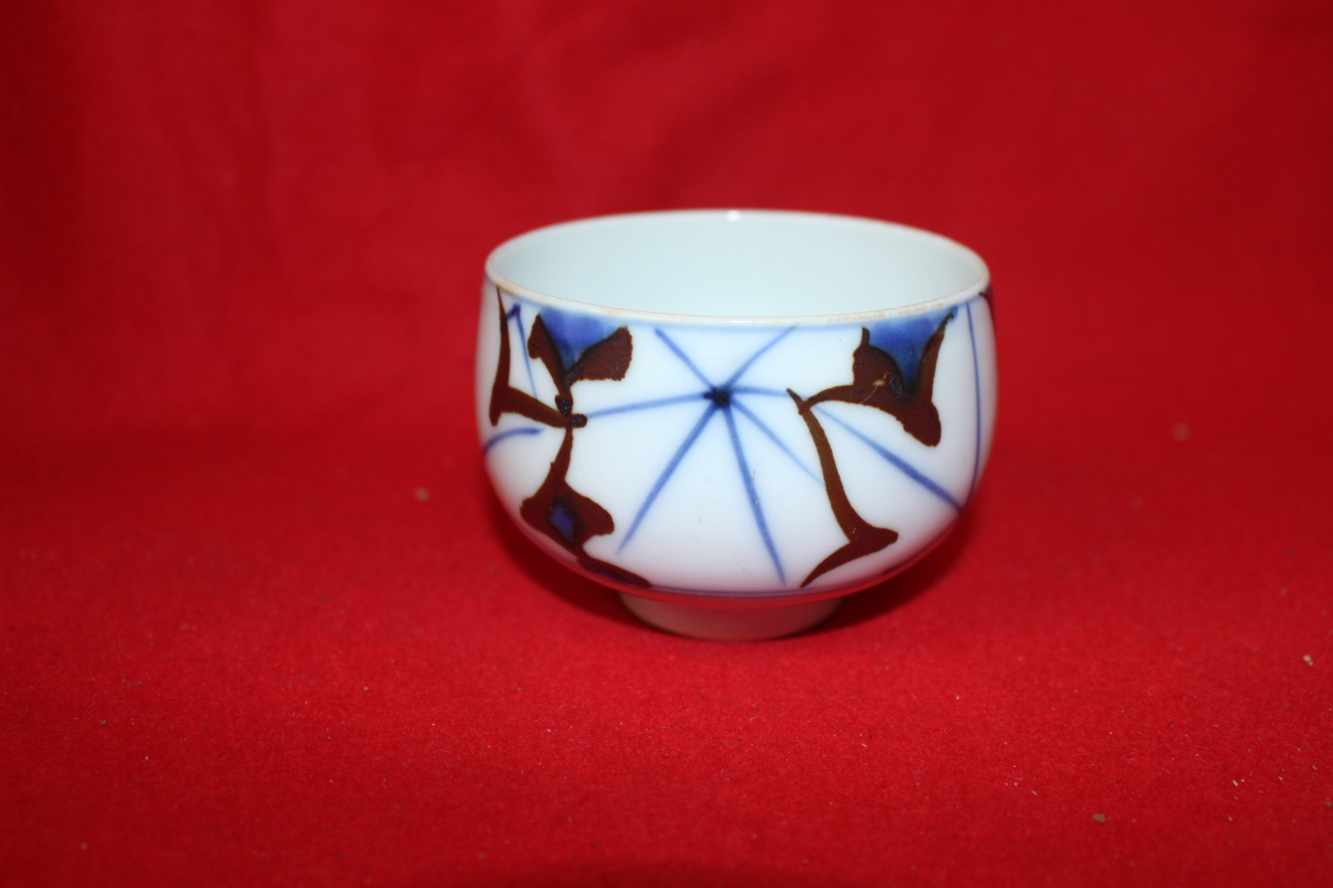 76-연대가좋은 청화백자초화문 5인 다관셋트