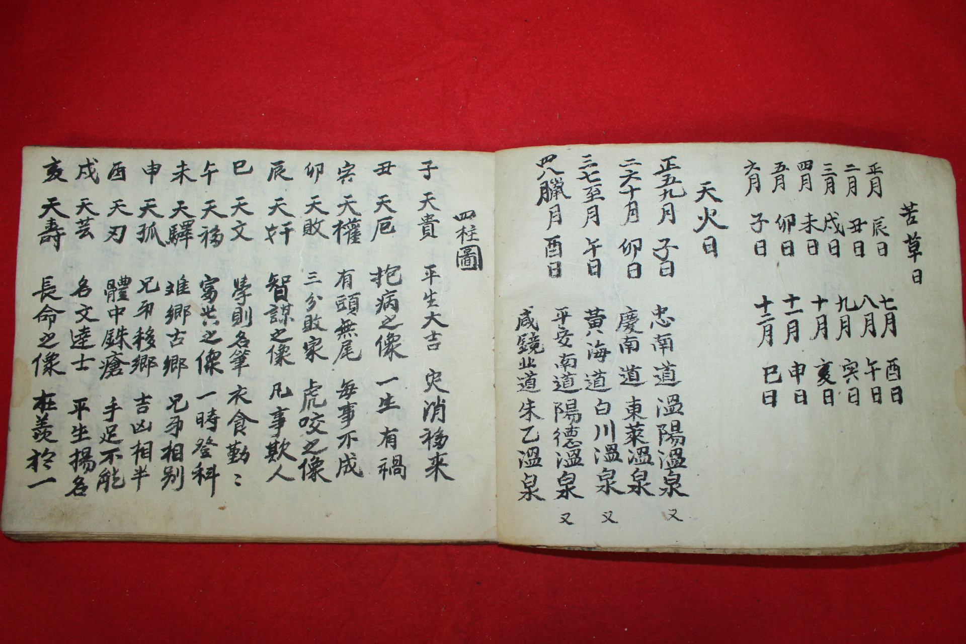 조선시대 필사본 사성도(四星圖)
