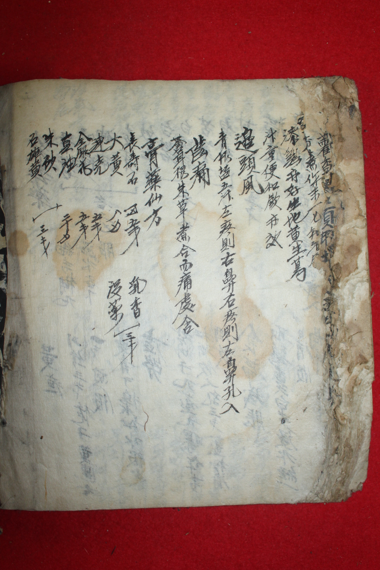 조선시대 필사본 약성가(藥性歌)