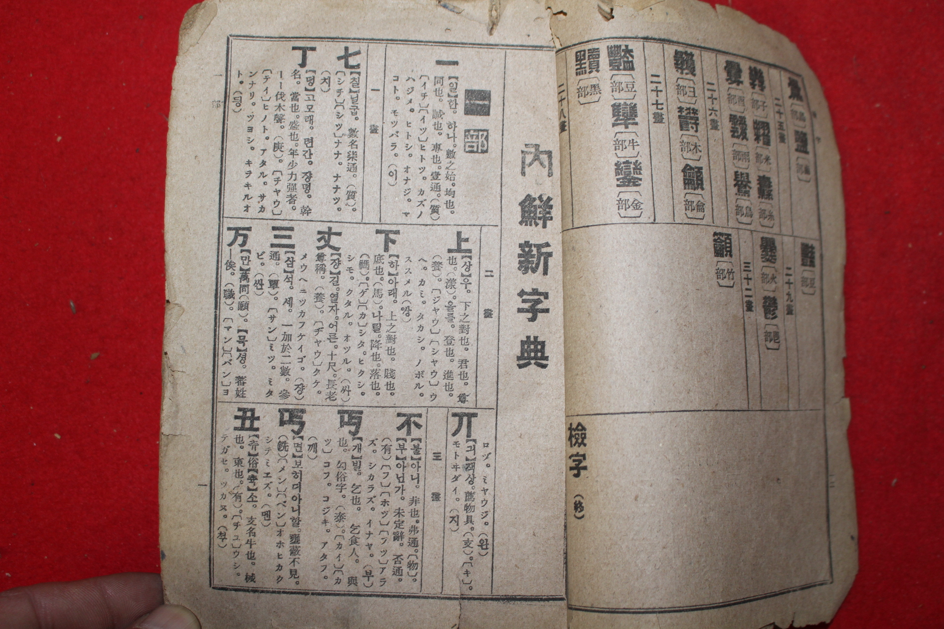 1942년(소화17년) 경성간행 내선신자전(內鮮新字典) 1책완질
