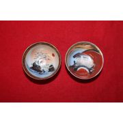 연대가좋은 구다니 달마대사외 잔 2점