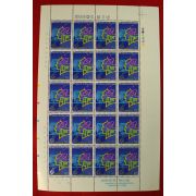 우표93-1989년 정보문화의 달 기념 20장 한판