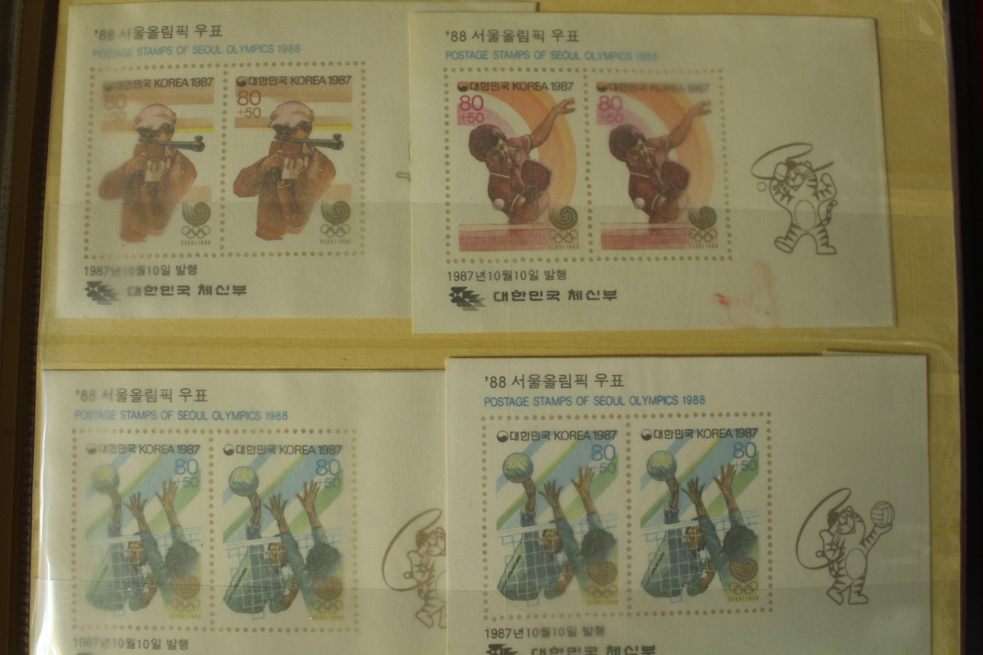 우표226-1987년 시트 6장