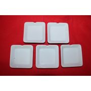 순백자 사각완 5점