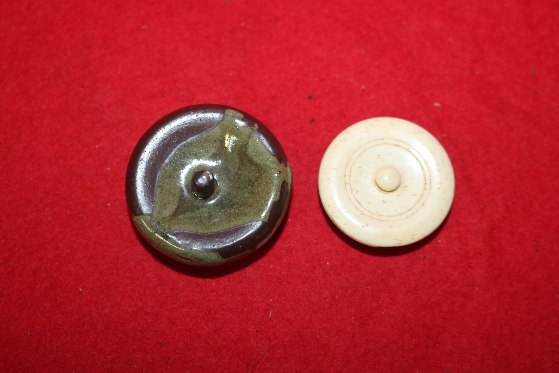 명품-청자 말차통(상아두껑 말차호)