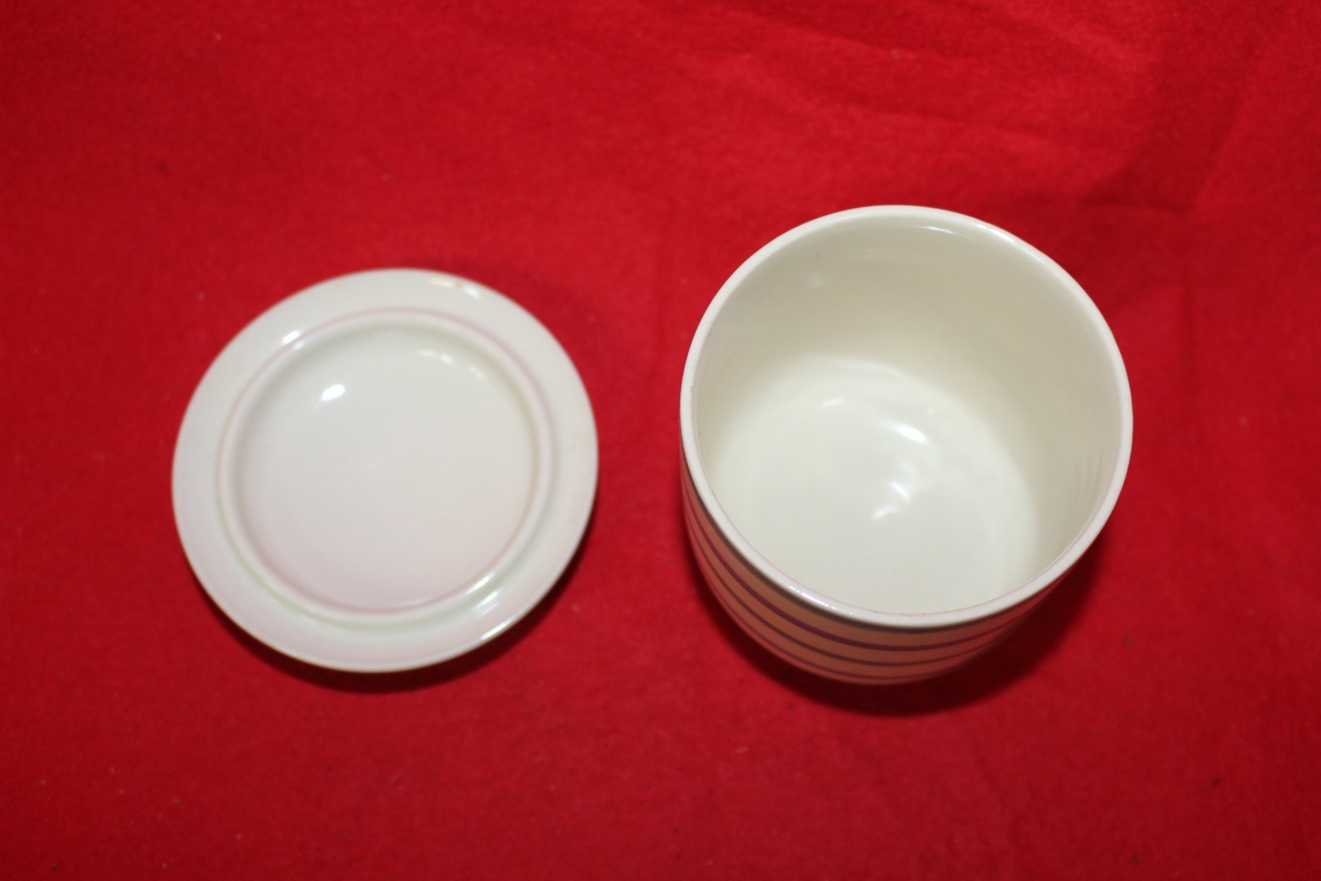 분청자 청화줄문 개완