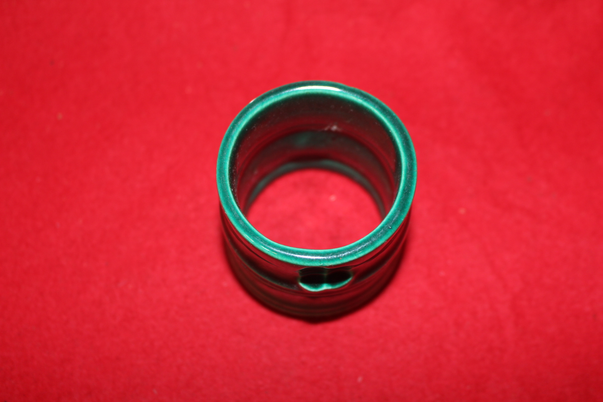 청록청자 죽절형 차도구