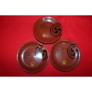 연대가좋은 나무에 추상돌개문 완 3점