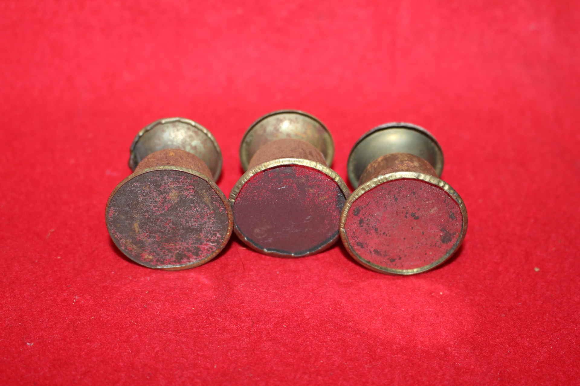 근대사 양철로된 소형촛대 3점