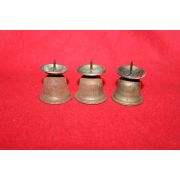 근대사 양철로된 소형촛대 3점