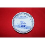 연대가좋은 청화백자 배문완