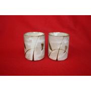 분청자 철화초화문잔 2점