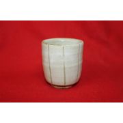 분청자 줄문 개인잔