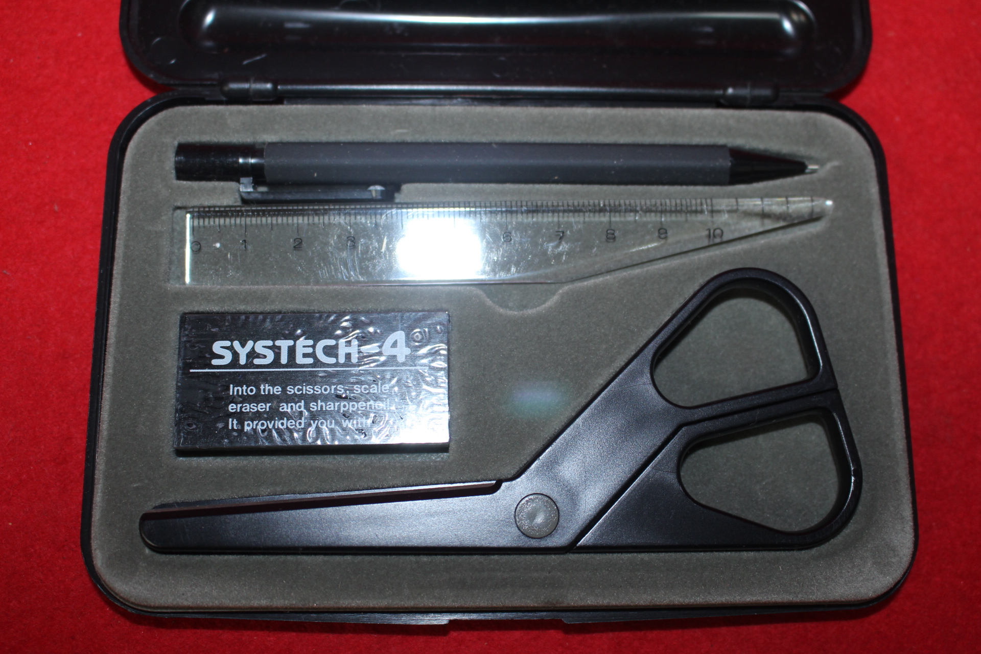 미사용 샤프,자,가위,지우개 셋트