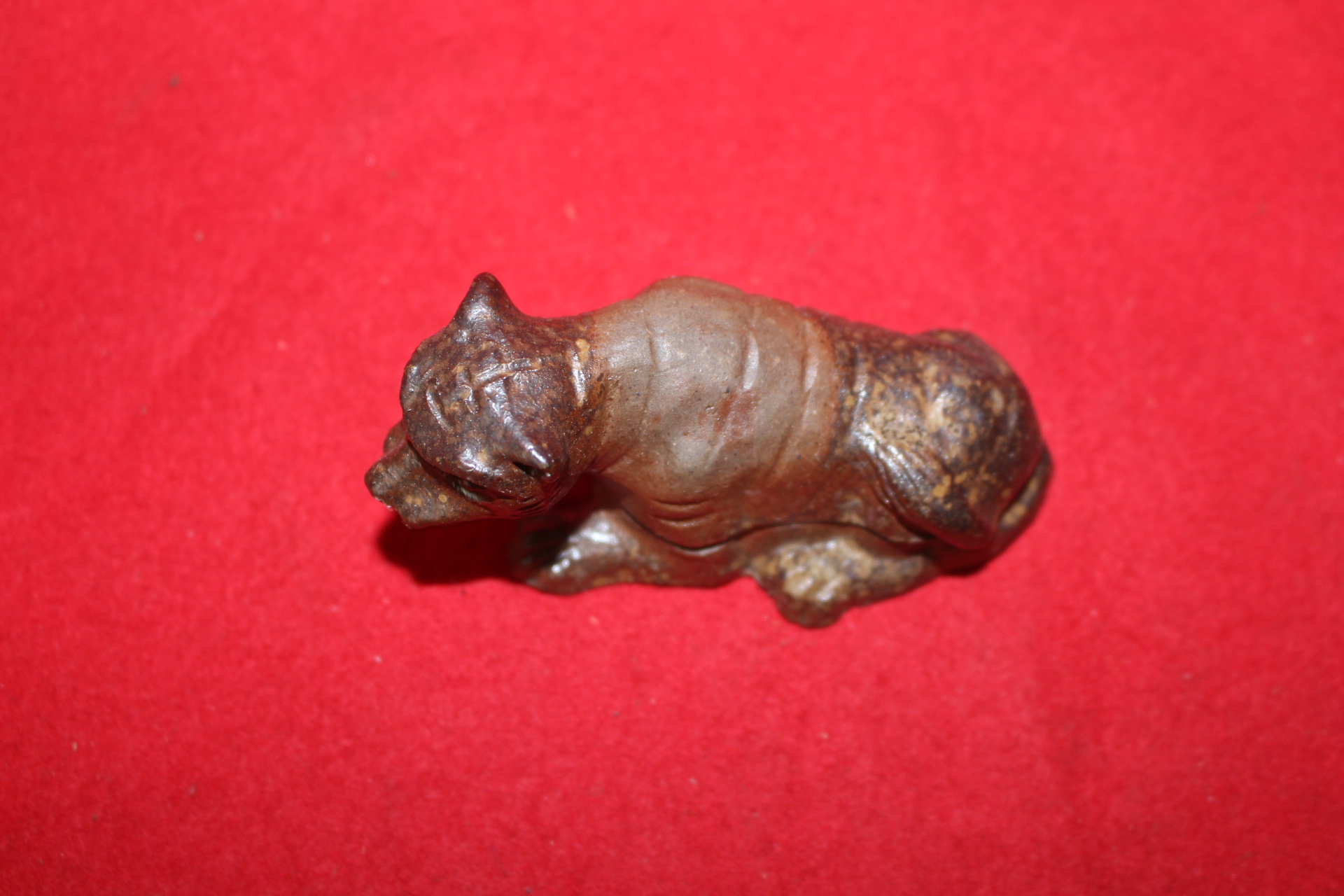 시가라끼 청자 호랑이 향합