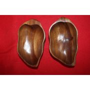 원목나무로된 화형완 2점