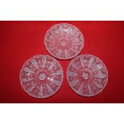 근대사 유리로된 화문 화형완 3점