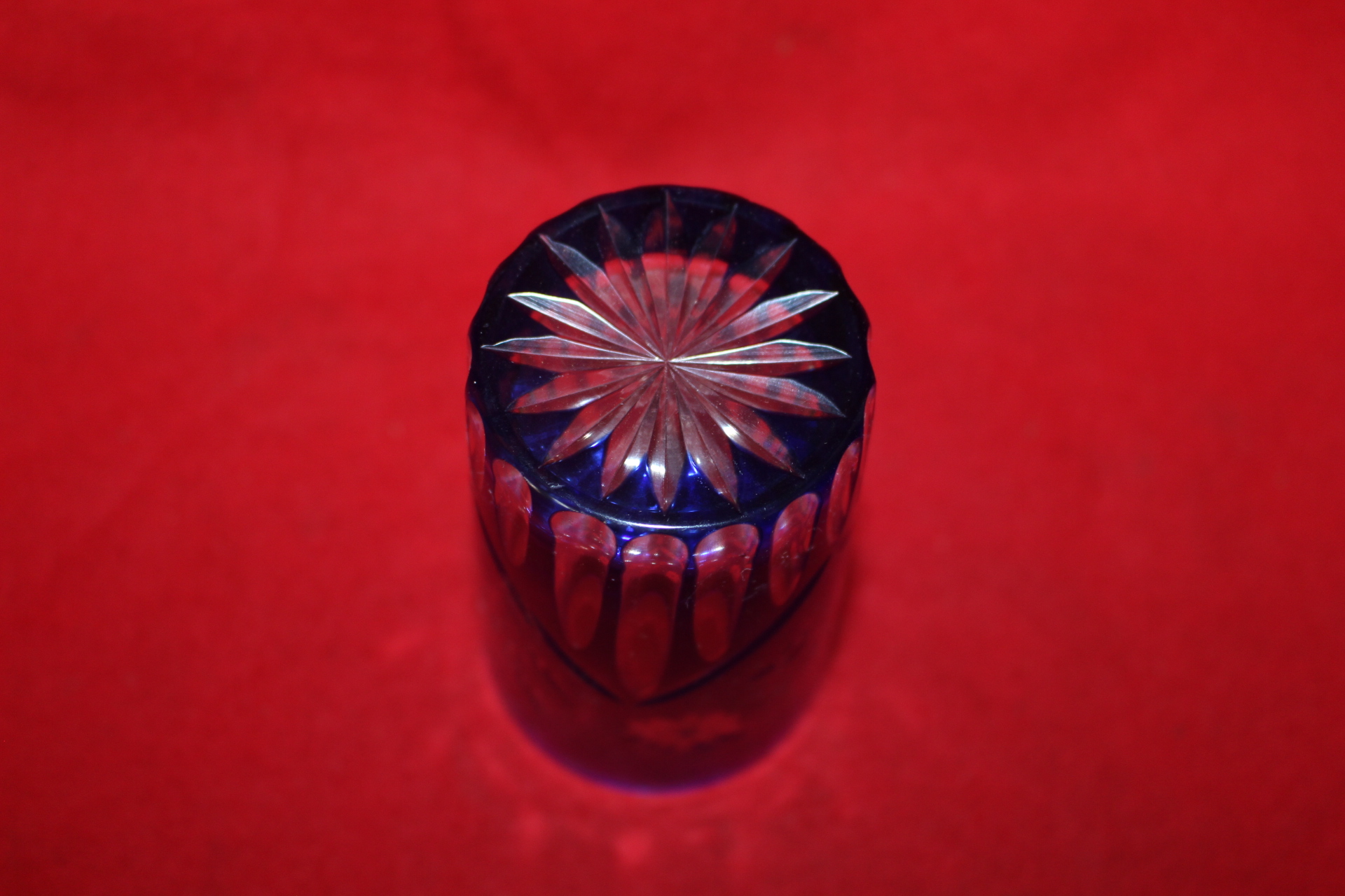 채색 크리스탈 화문잔