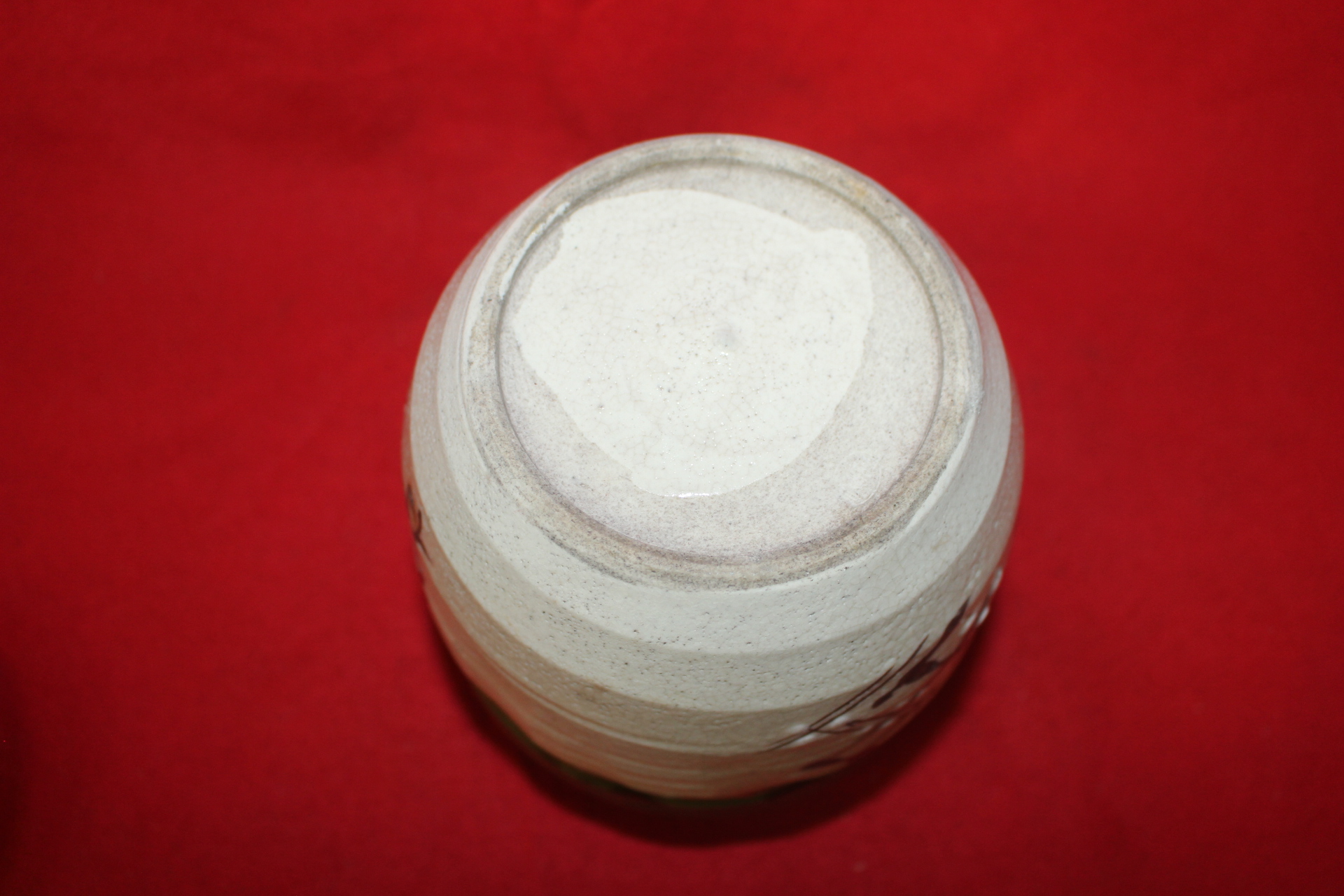 연대가좋은 청자오리배 철화추상문 수통