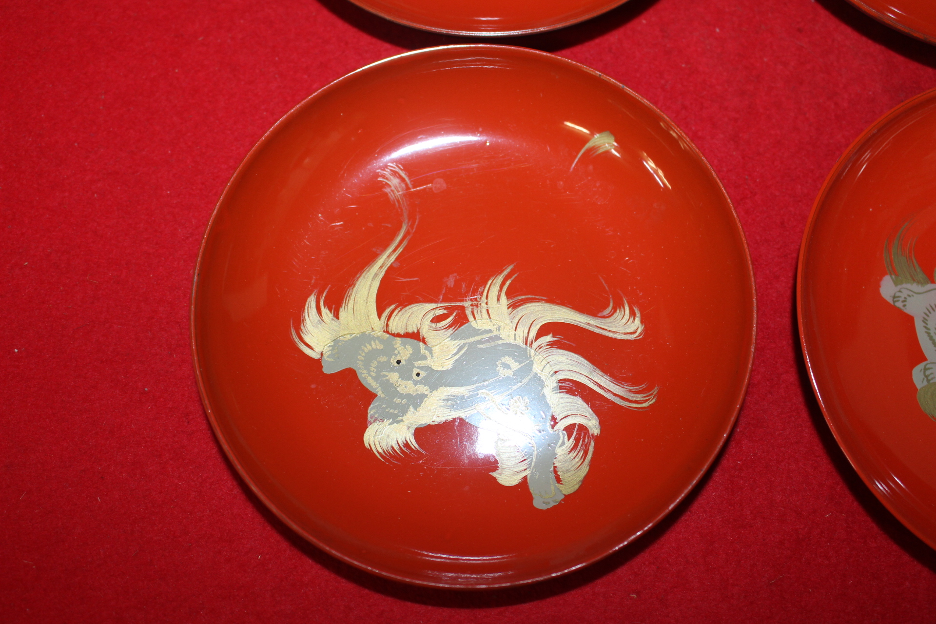 금채화문된 완 4점