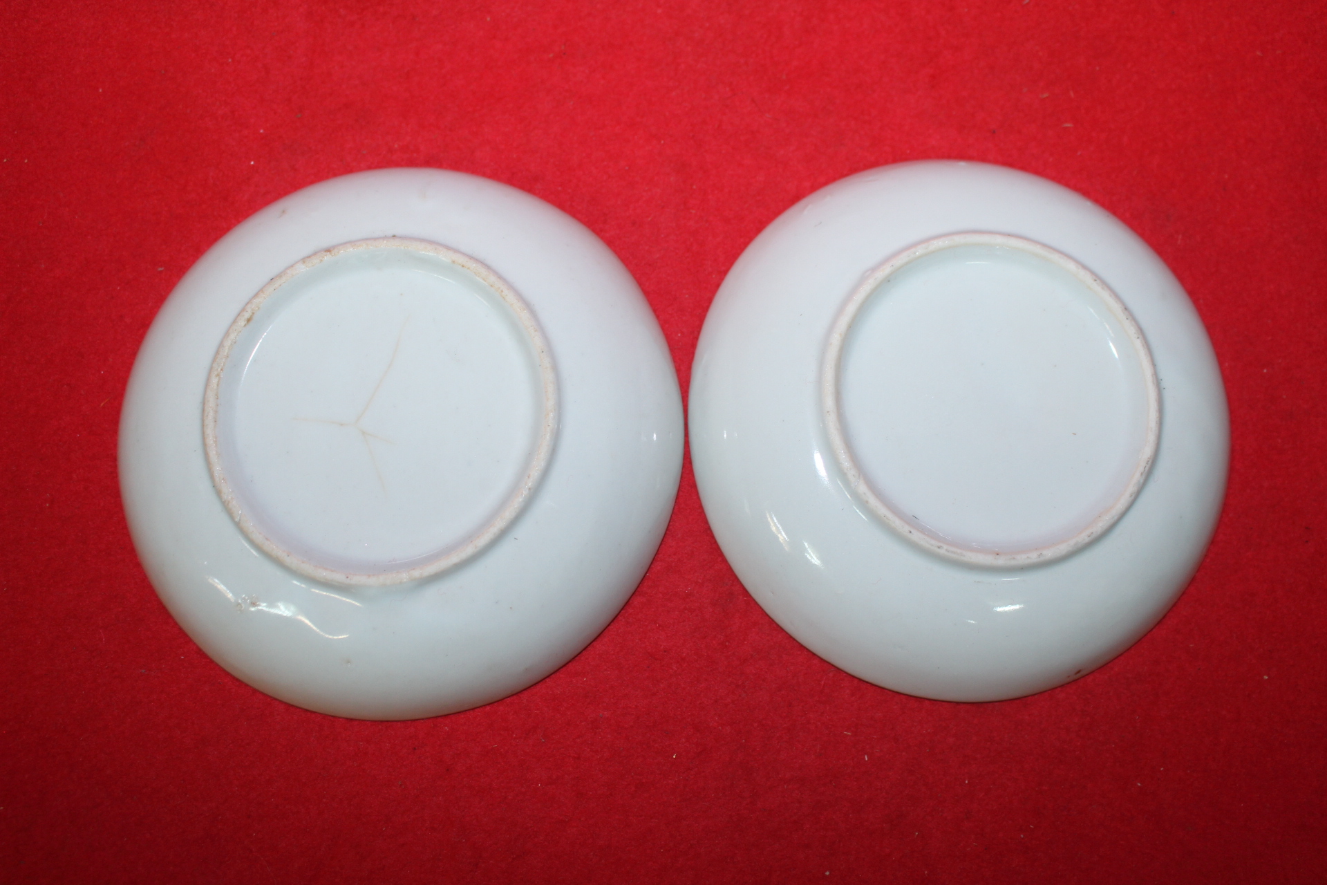 외사기 철화백자노송문 완 2점