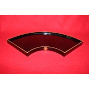 나무에 금채화문된 부채형 차반