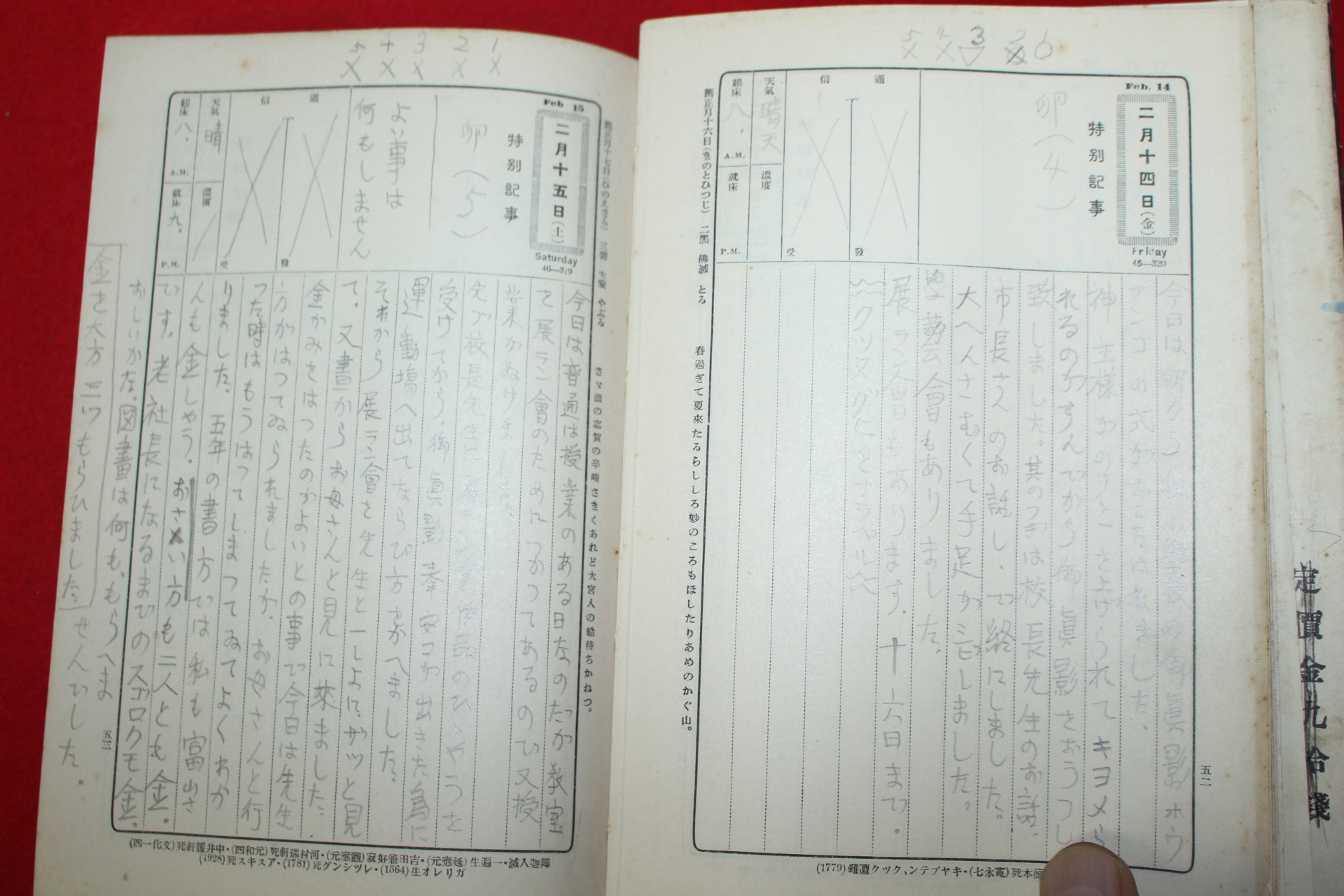 1930년(소화5년) 일본 1년치 일기장