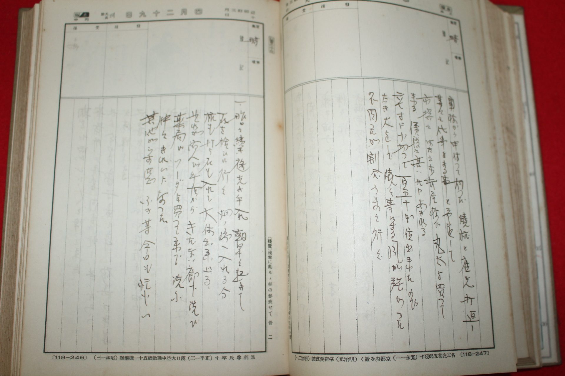 1939년(소화14년) 일본 1년치 일기장