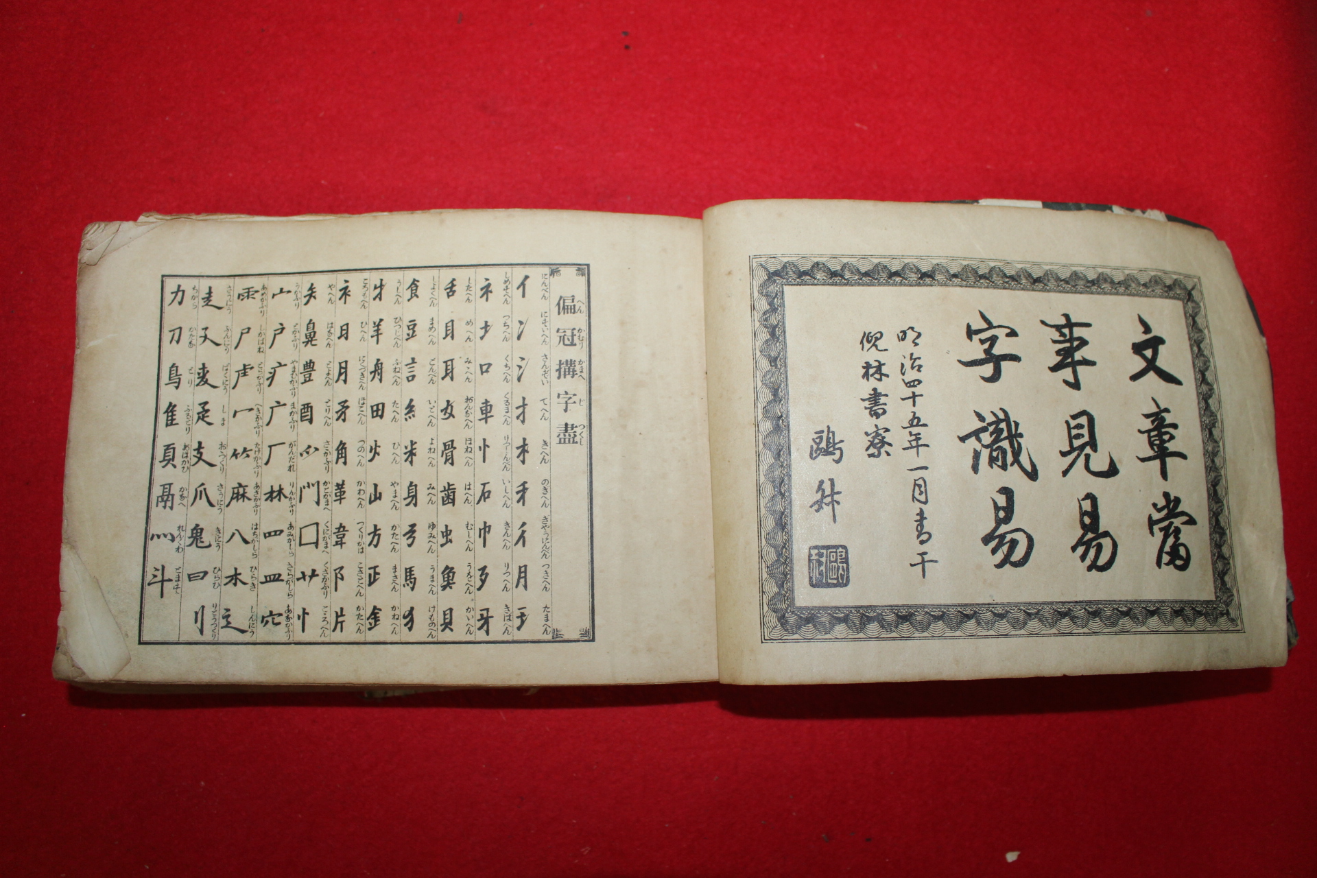 1913년(대정2년) 일본간행 활익자전(活益字典) 1책완질