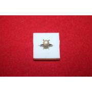 순은에 천연진주가 장식된 반지