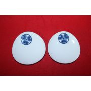 청화백자 화문완 2점