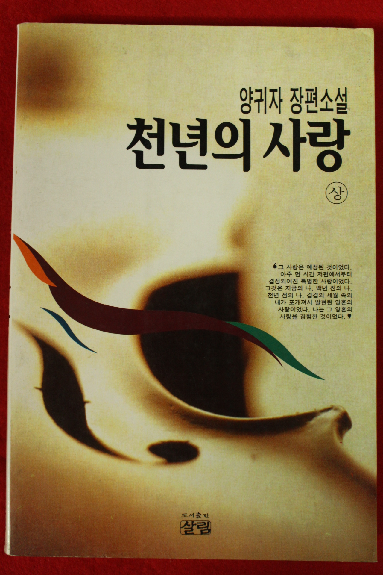 1996년 양귀자 장편소설 천년의 사랑 상권