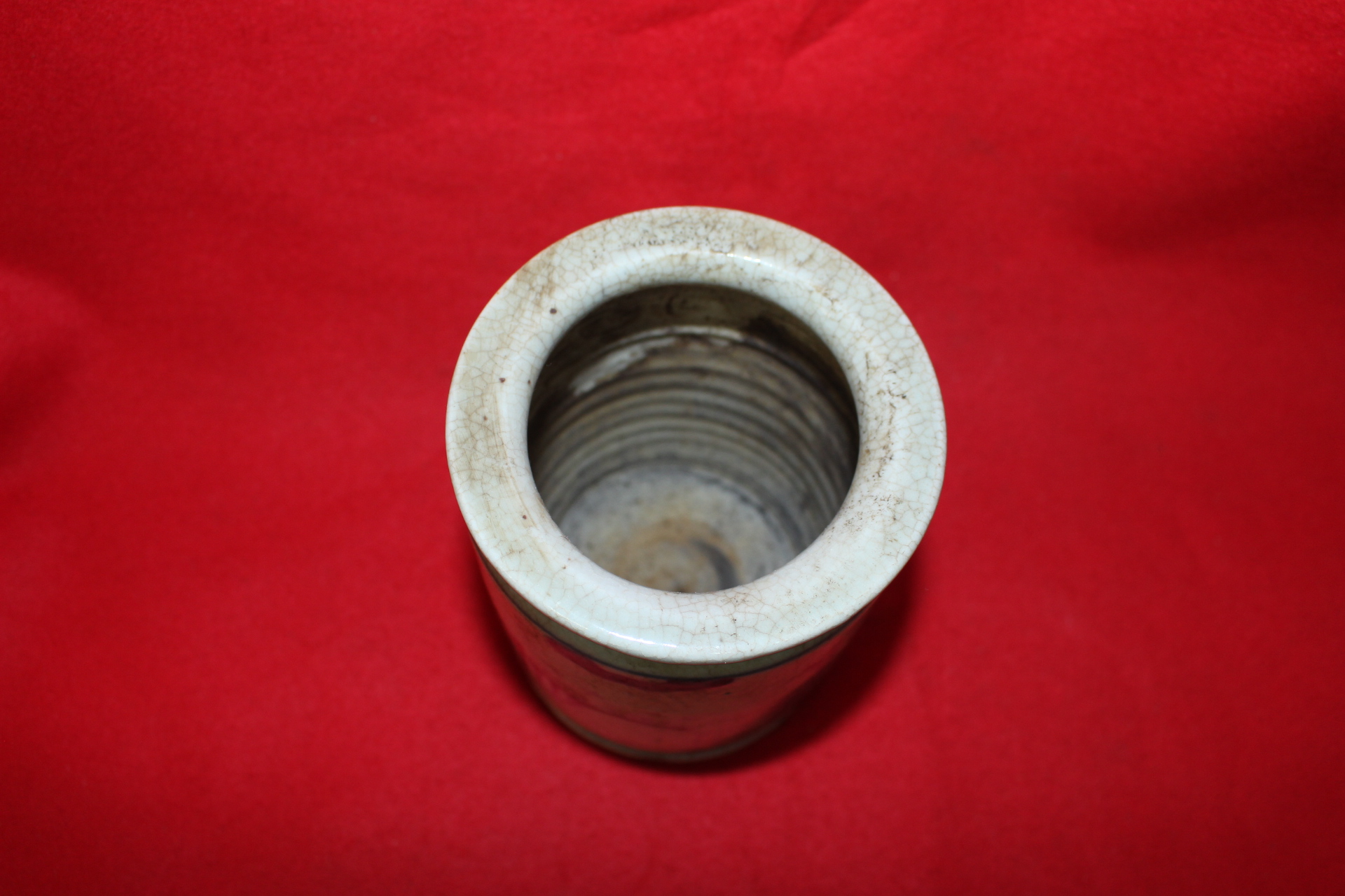 3-청화백자 도인문 필통