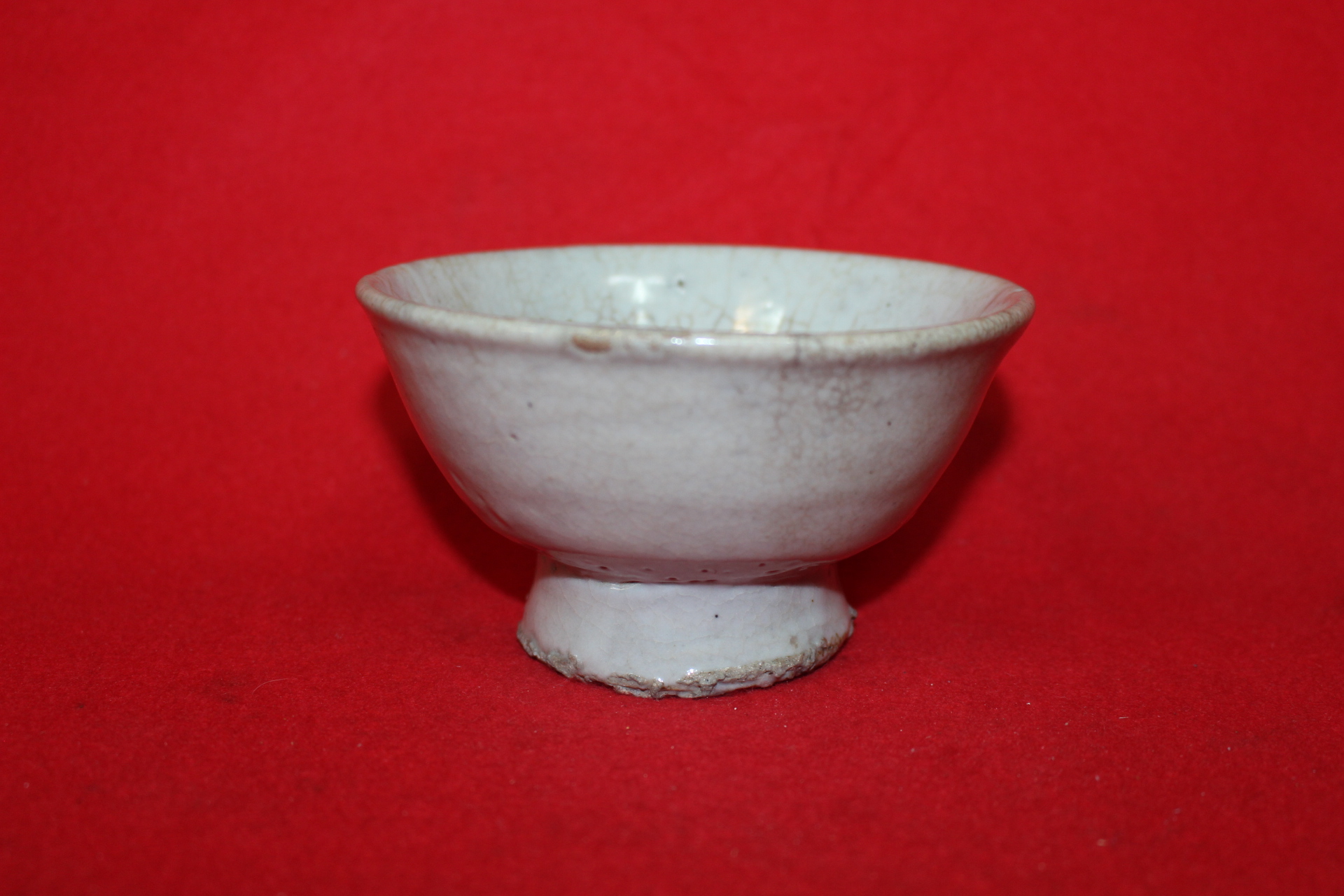 88-조선시대 백자 굽높은 자완