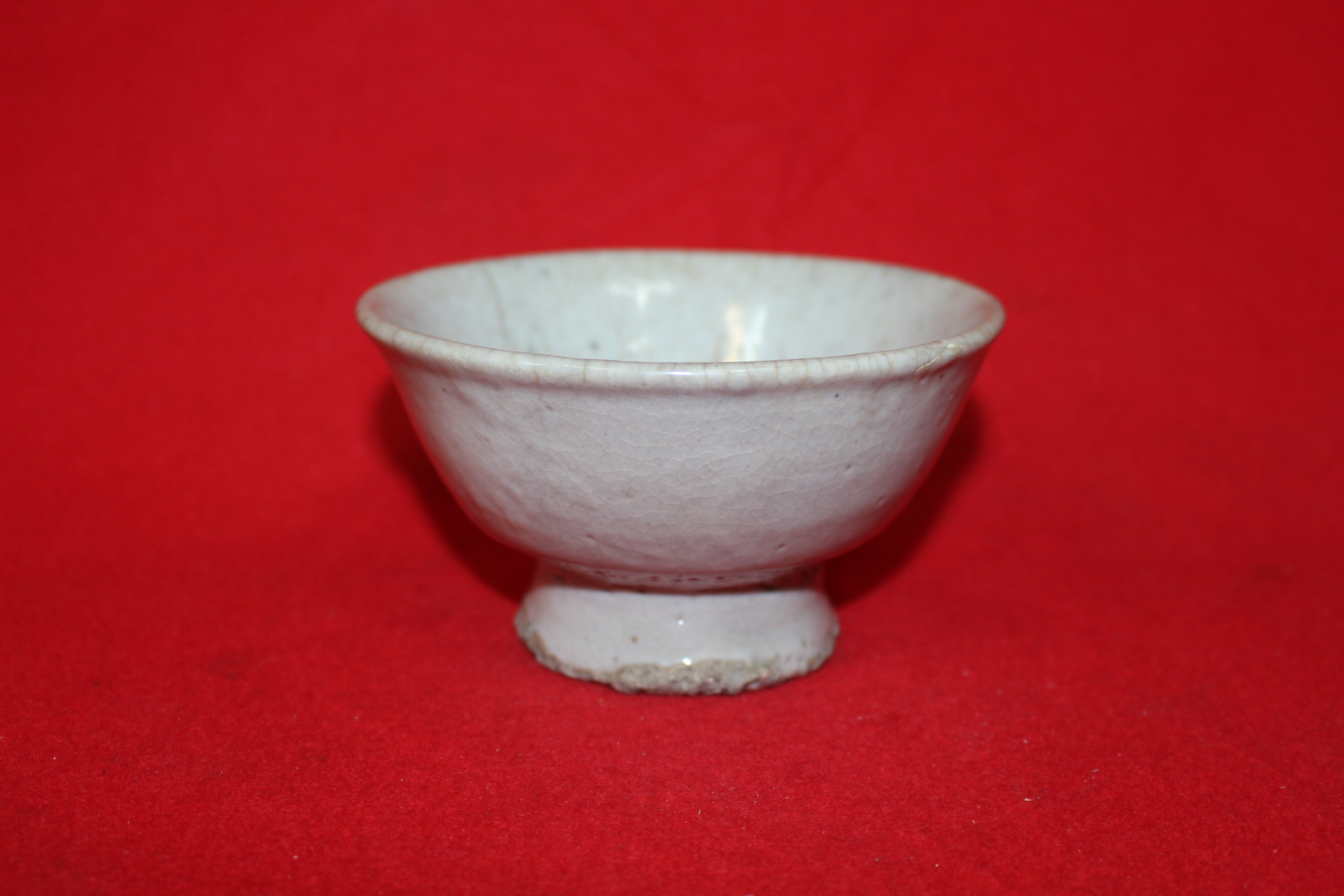 88-조선시대 백자 굽높은 자완