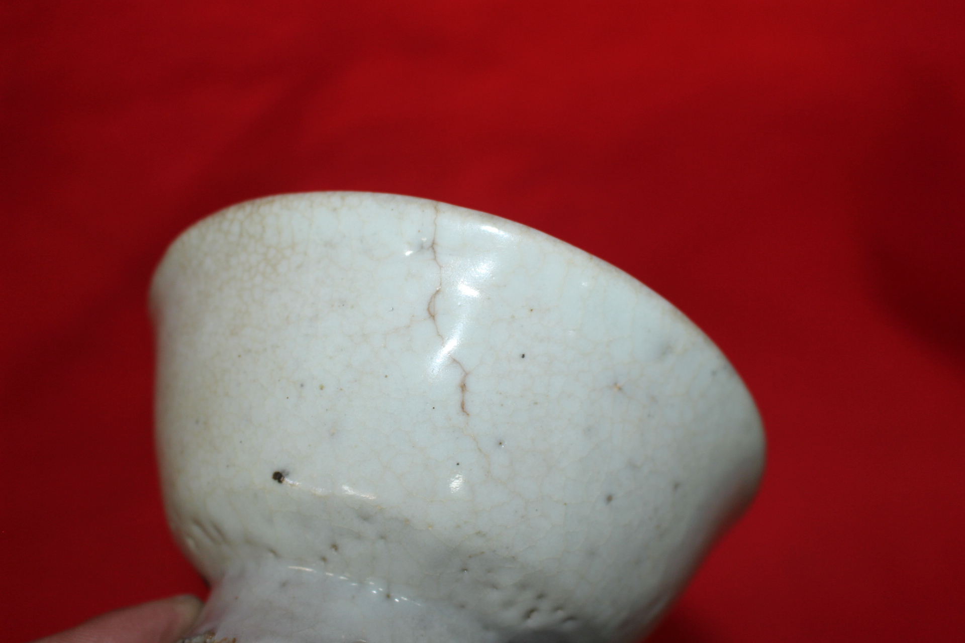 88-조선시대 백자 굽높은 자완